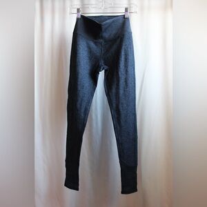 Alo Yoga, High-Waist Alosoft Lounge Legging, Rich Navy Heather, Size: XS.